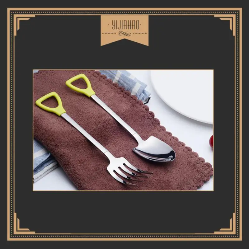 Творческий лопата для снега маленькая ложка Вилка Таро Кофе ложки перемешать