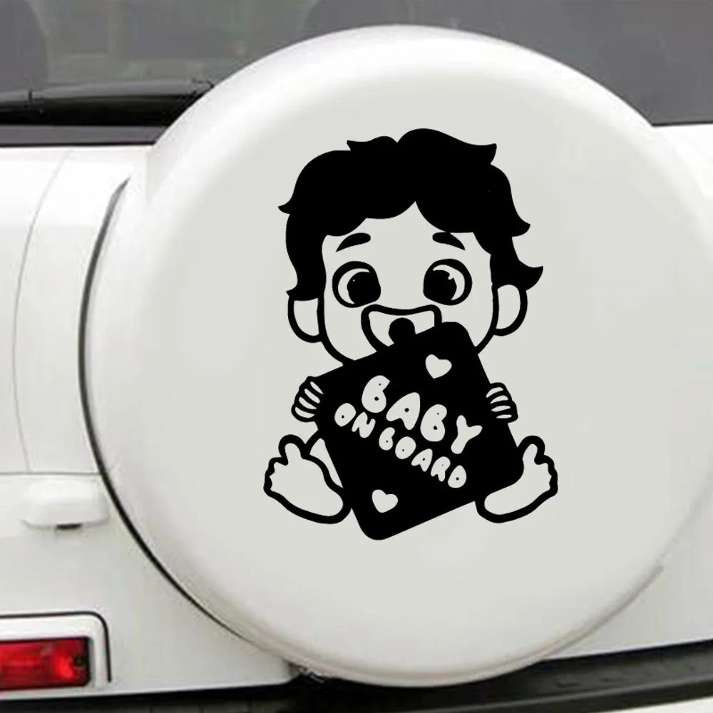 

Art Design Baby On Board Car Sticker Vinyl Auto Sticker Oil Tank Cover Car Styling Custom Sticker