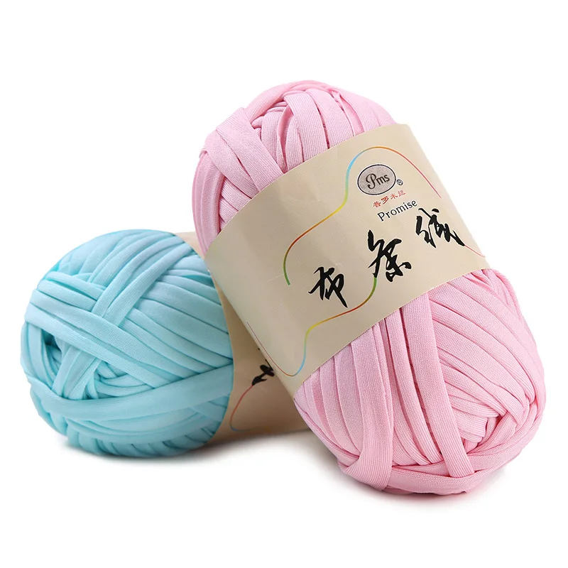 1 кг/10 шариков Мягкая футболка пряжа для вязания крючком нитки ручного громоздкая