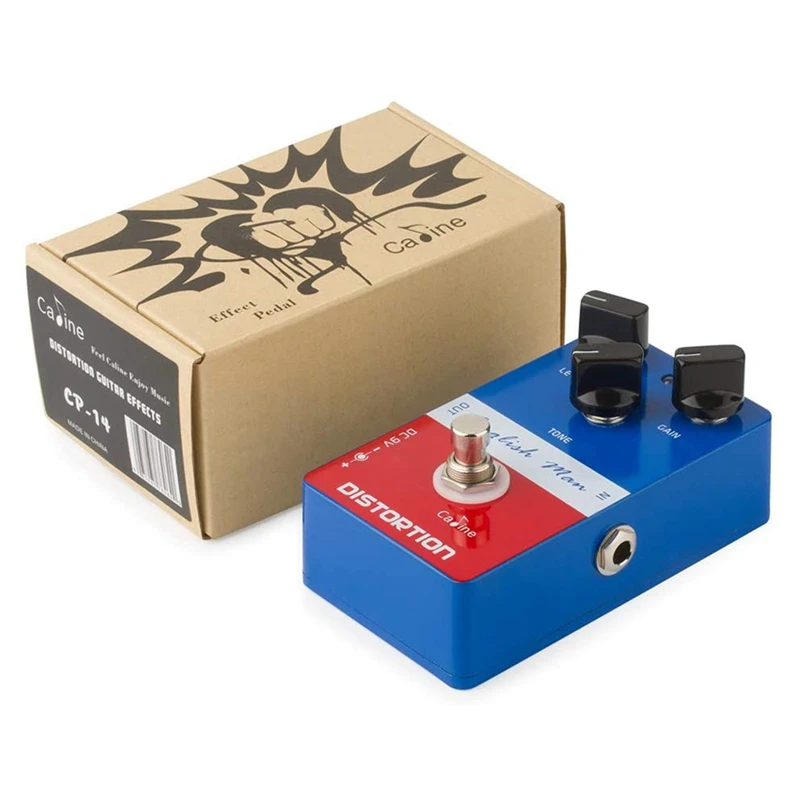 

Caline Electric Guitar Pedals English Man Guitar Effects Distortions Blue CP-14 Guitar Accessories
