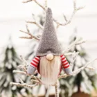 Рождественское украшение, беслицевая кукла Rudolph, подвесное украшение на елку, безлицевая кукла с новым годом 2022, подарок