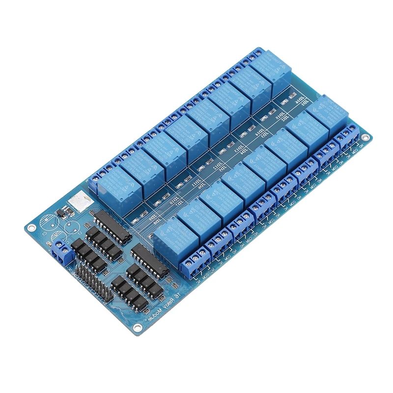 16 Road/Channel Relay Module with LM2576 Power Supply Light Coupling for Arduino PIC ARM DSP AVR Raspberry Pi B62 | Инструменты