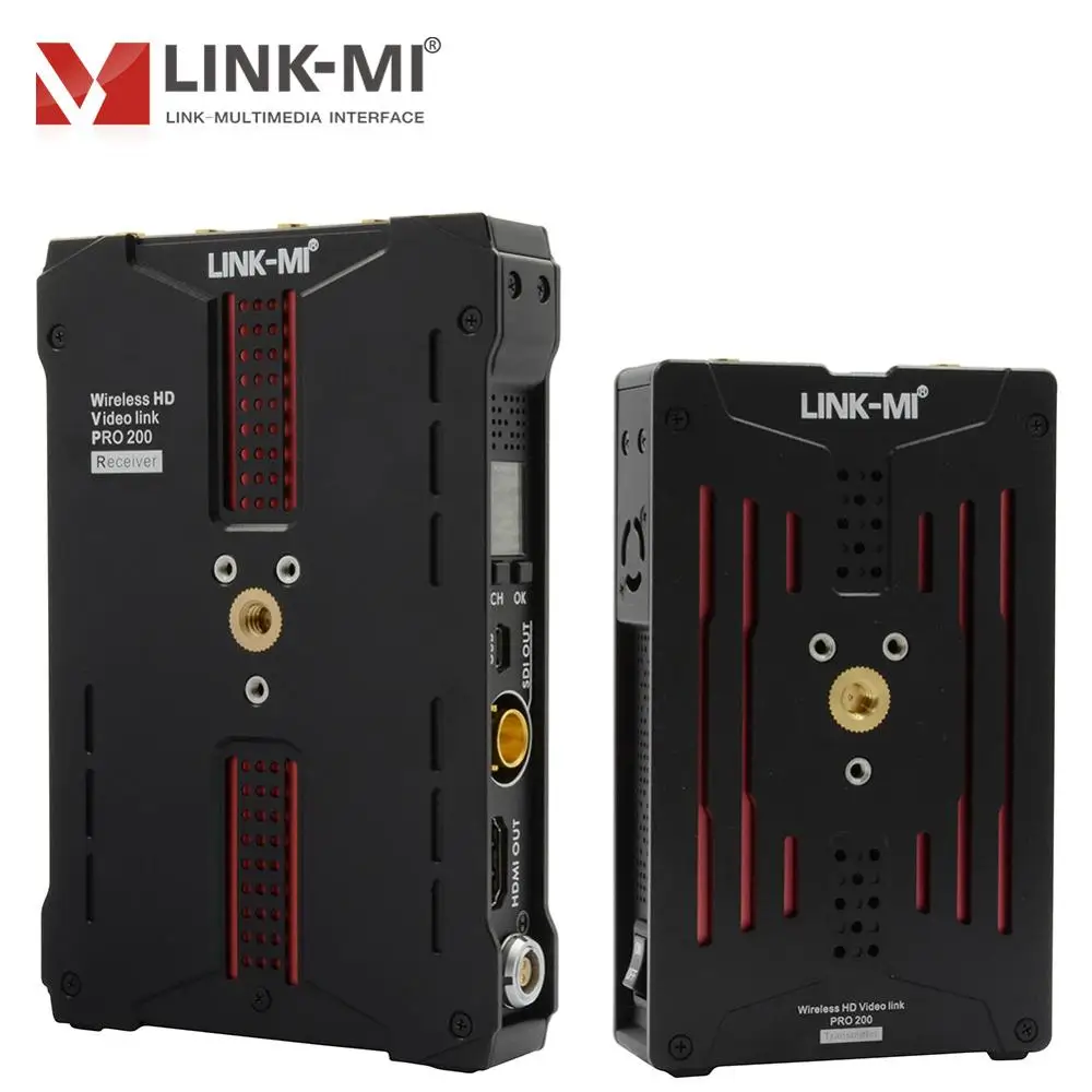 LINK-MI беспроводной 200 м SDI HDMI передатчик и приемник Поддержка HD-SDI 3G-SDI HD видео Link