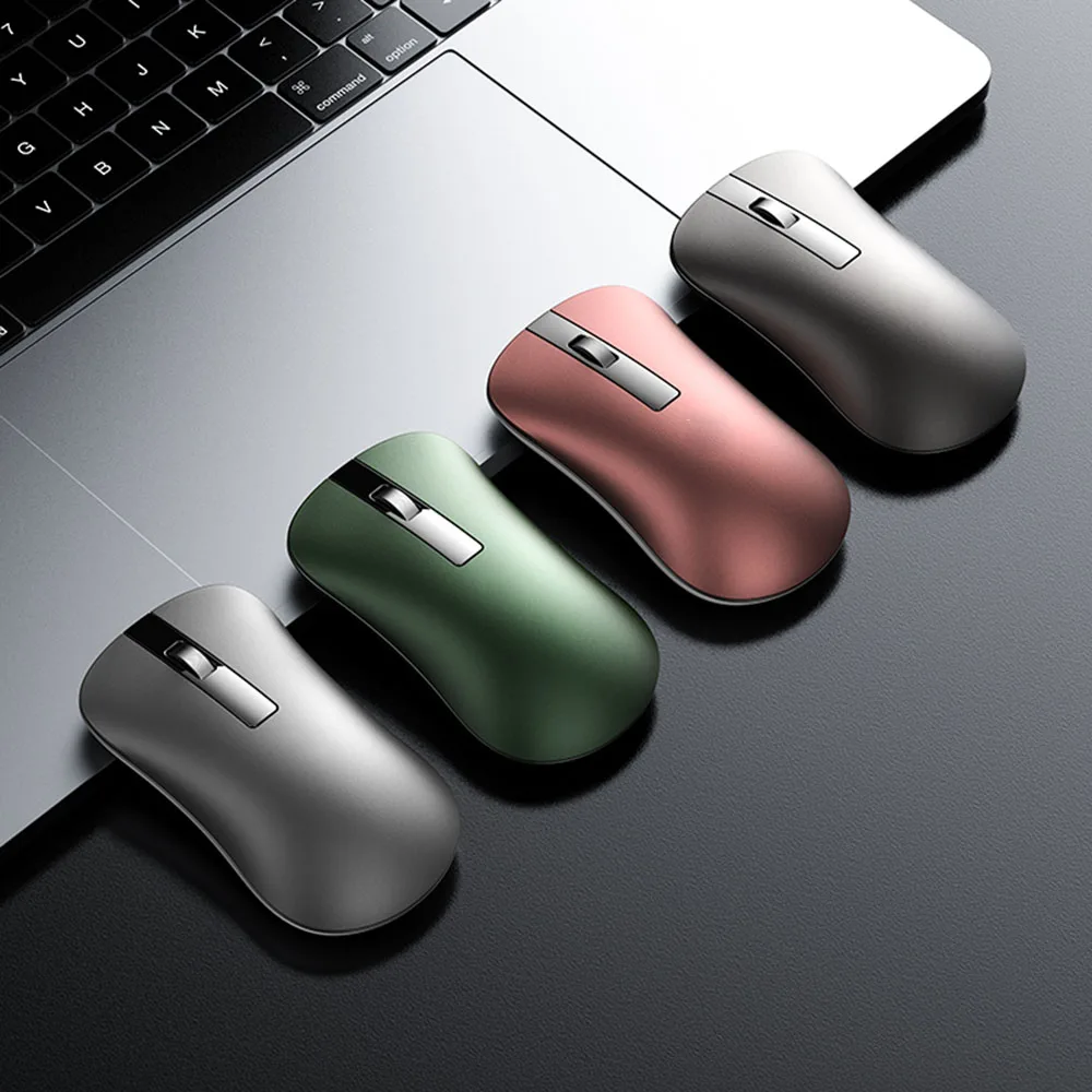 

Wireless Mouse 2.4GHz Bluetooth Silent Rechargeable Mini Mouse Ergonomic USB Computer Mice for PC Laptop Home Office