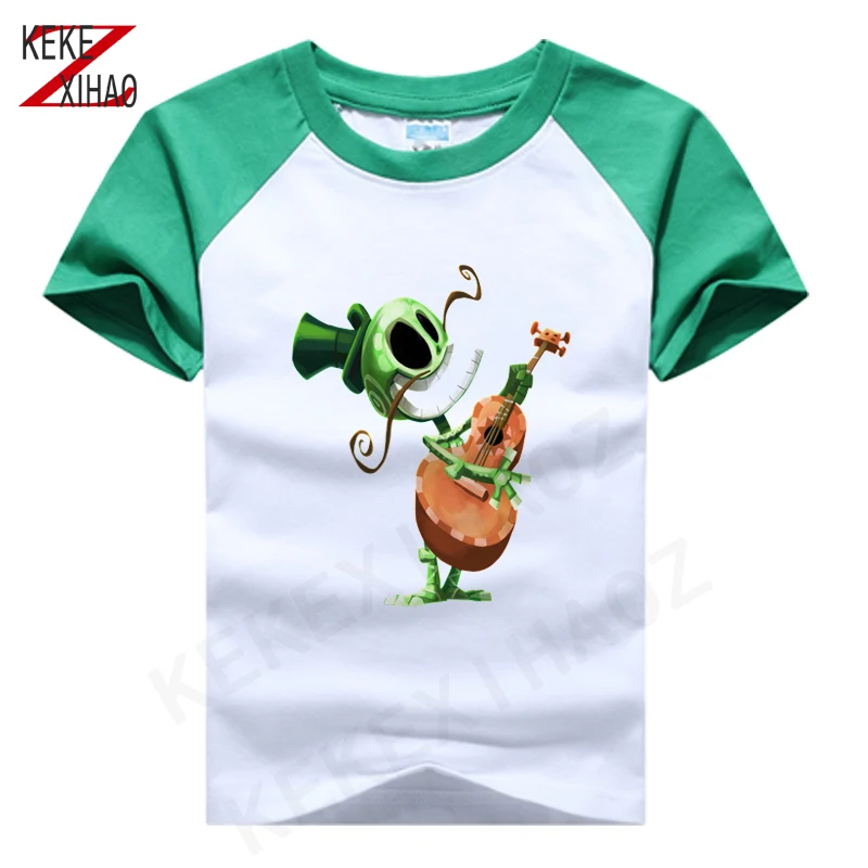 

Boy & Girl Rayman legends T-shirt Children Summer Fashion Boys Short Sleeves white Tees Baby Kids Cotton Tops For Girls Clothes