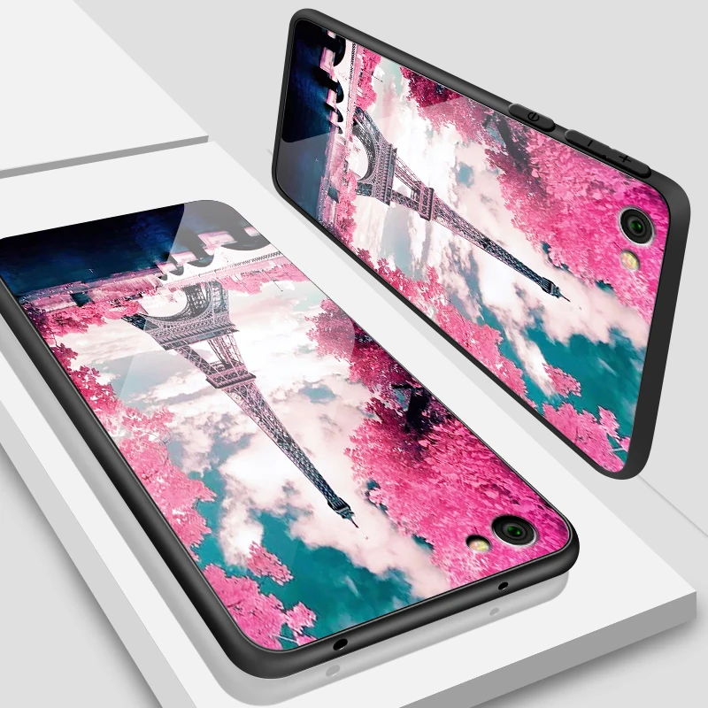 H146 Модный чехол из закаленного стекла для Xiaomi 5X6X8 9 SE A1 A2 Lite для Redmi Note 6 7 4X 5A Pro Prime роскошный защитный чехол - Цвет: H146