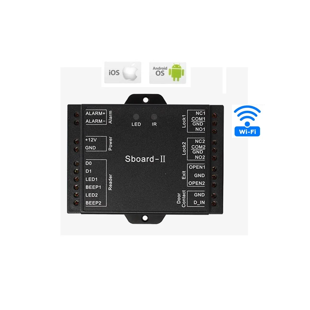 Sboard II wifi дополнительная Wi Fi мини двухдверная плата контроля доступа Wiegand 26 ~ 37 бит