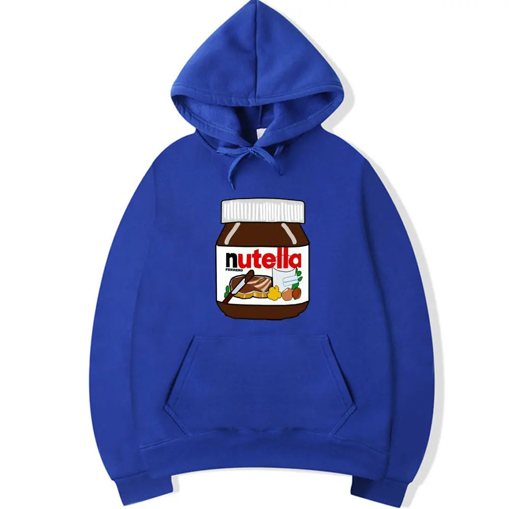 Nutella милый значок для мужчин/женщин толстовки пары Повседневный стиль печати балахон хип хоп осень зима флисовые кофты с капюшоном спортивные костюмы