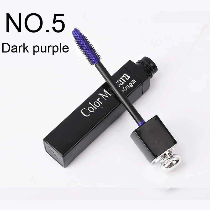 mascara-purple ICYCHEER цветная Водостойкая тушь для ресниц быстросохнущая завивка ресниц с эффектом нарощенных ресниц Синий Коричневый Красный Фиолетовый Черный Тушь для ресниц - Цвет: mascara-purple