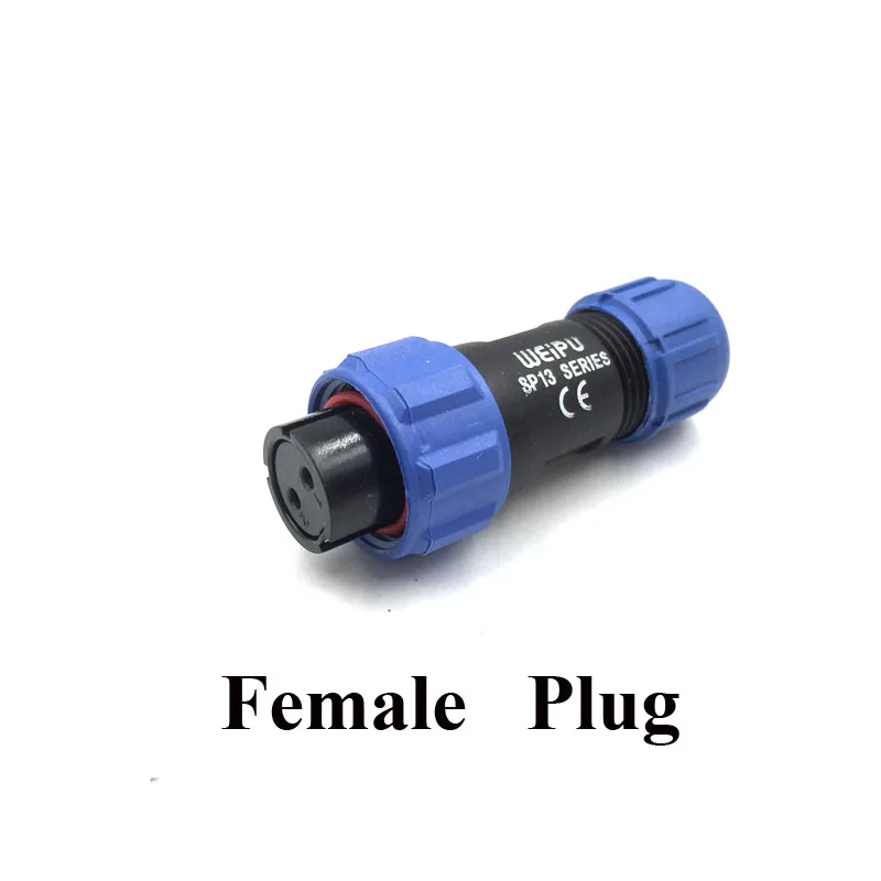 Оригинальный разъем Weipu SP13 IP68 SP1310/S SP1312/P 2 3 4 5 6 7 9 контактный для кабеля|4 pin female