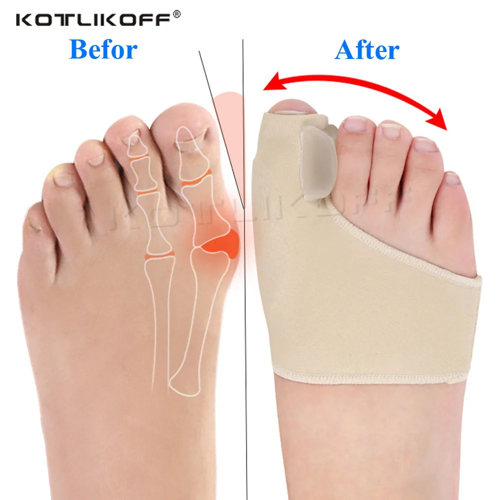 

Silicone Gel Toe Corrector Orthotics Feet Foot Care Bone Thumb Adjuster Correction Soft Pedicure Socks Bunion Straightener
