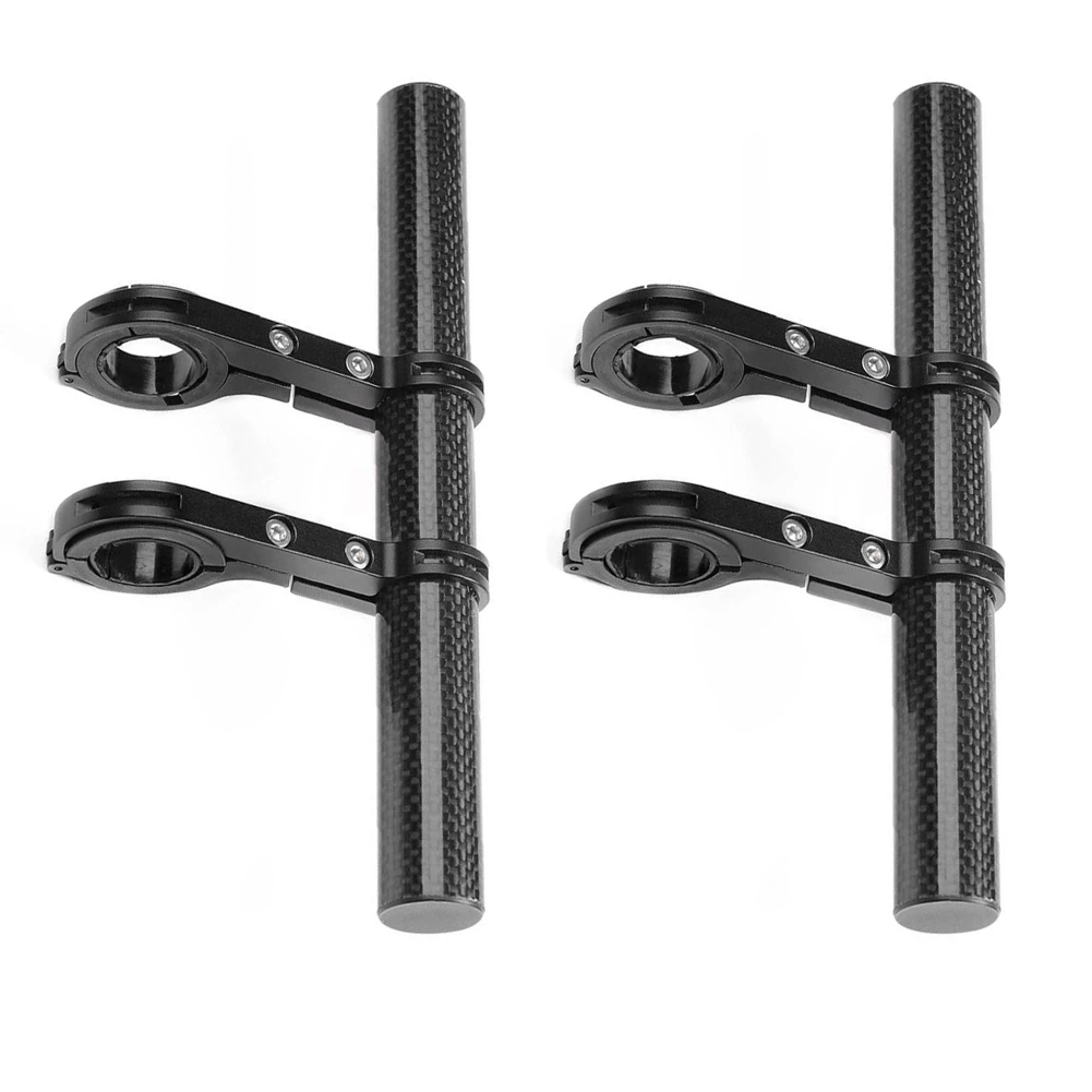 

20CM Carbon Tube Bike Handlebar Extension Bike Handlebar Extender Aluminum Alloy Bracket for BikeFlashlight Holder Accessories