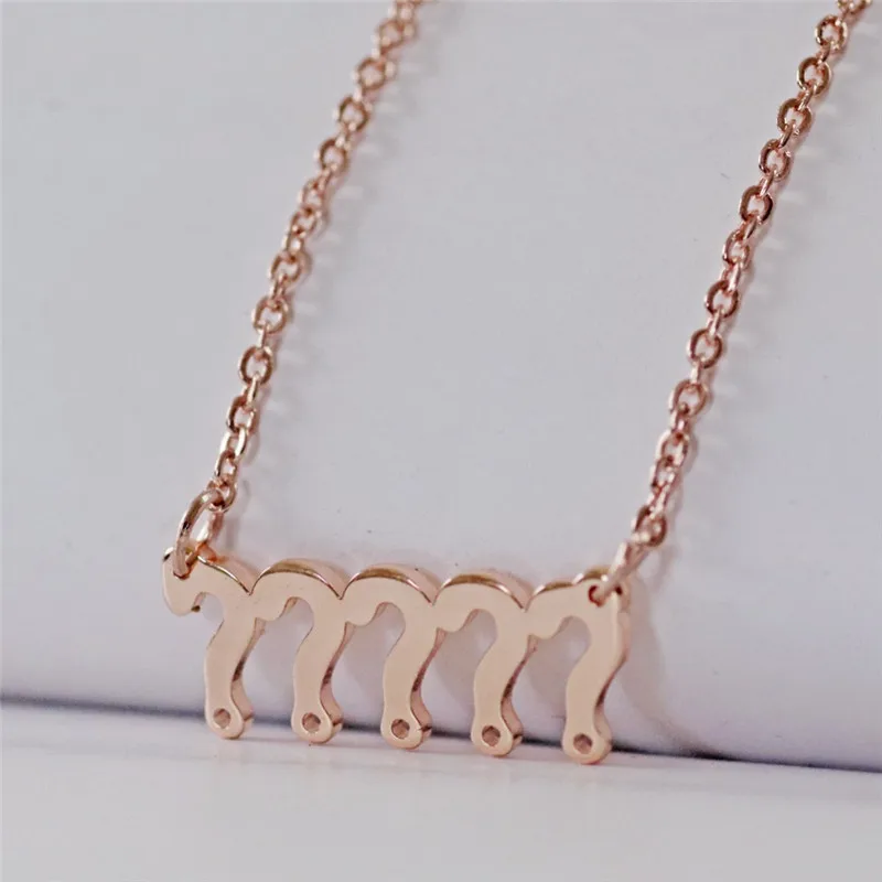 Question Mark Symbol Pendant Necklace Stainless Steel Link Chain Trendy Women Girls Everyday Clothing Match Party Gift | Украшения и