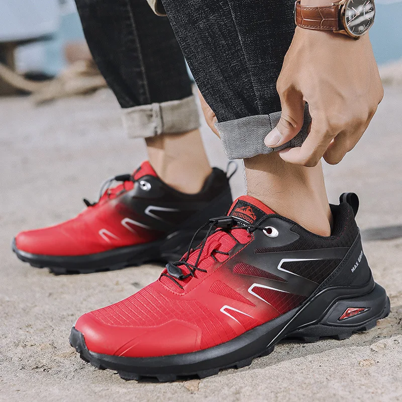 Hiking Shoes Men Mountain Tracking Athletic Men Sport Shoes Black Outdoor Jogging Trekking Autumn 2021 New Sneakers Male Size 48