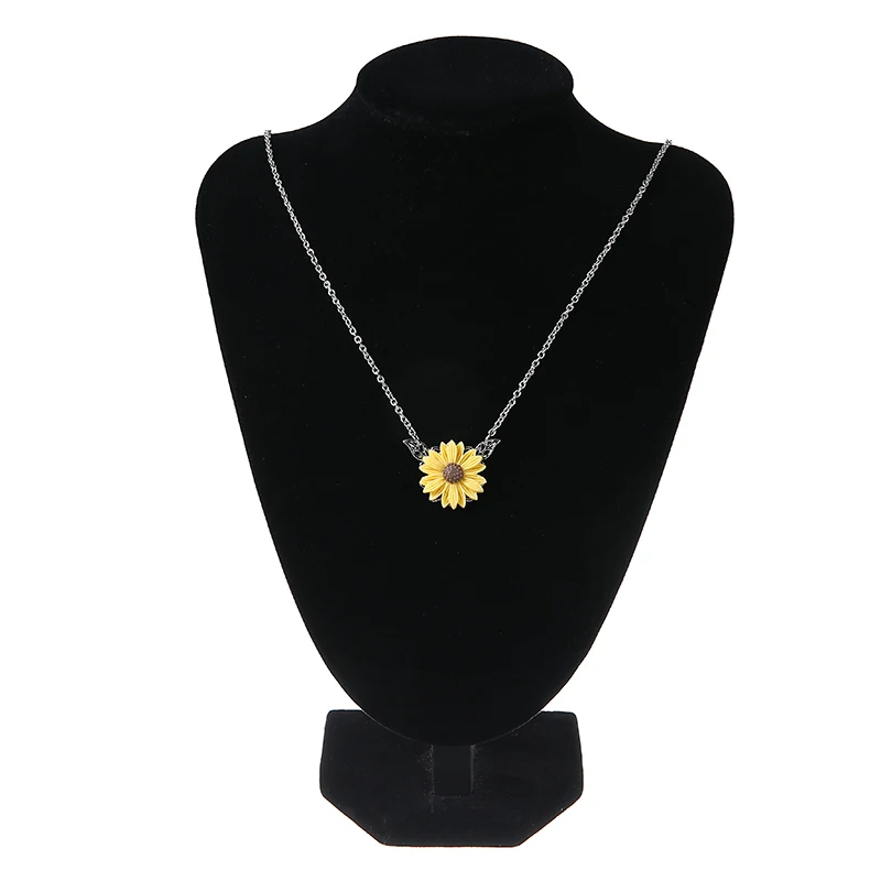 Богемные акриловые серьги гвоздики с цветком маргаритки длинная цепочка