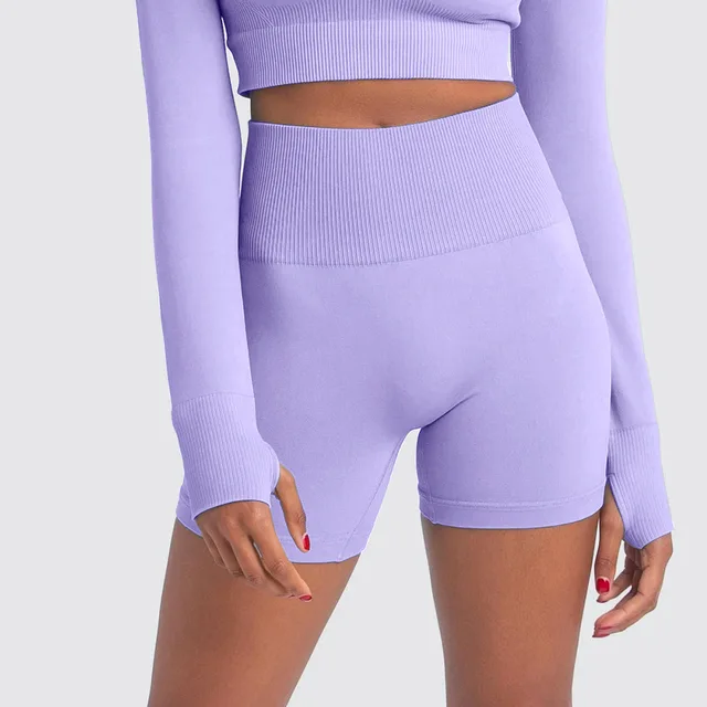 Seamless Yoga Sport Shorts High Waist 