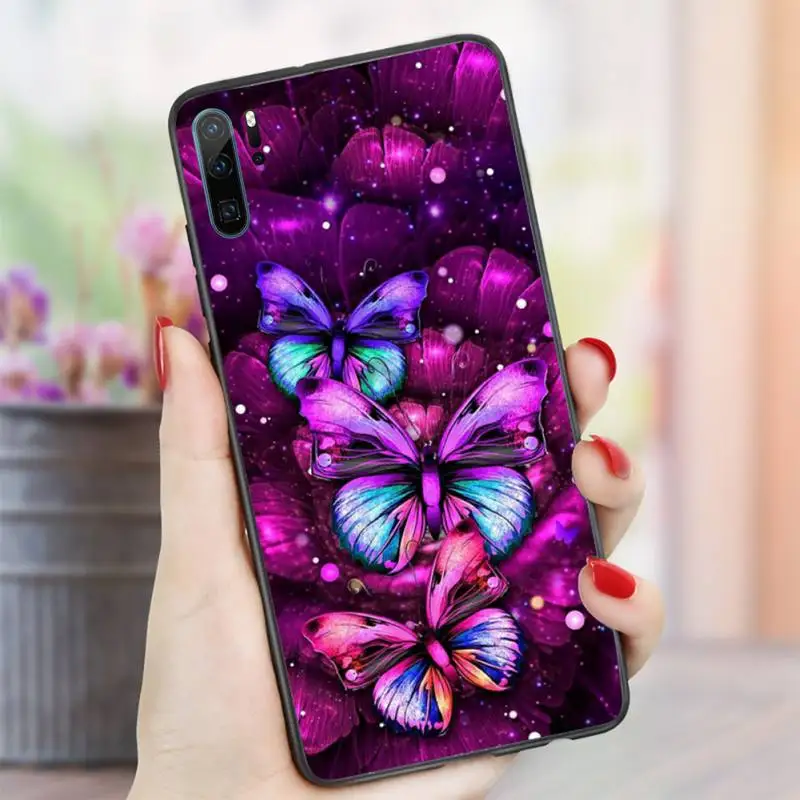 

Flower butterfly color is beautiful Phone Case For Huawei honor Mate P 8x 9 10 i 20 30 40 pro lite nova 3 4 5 7 se nova 5t