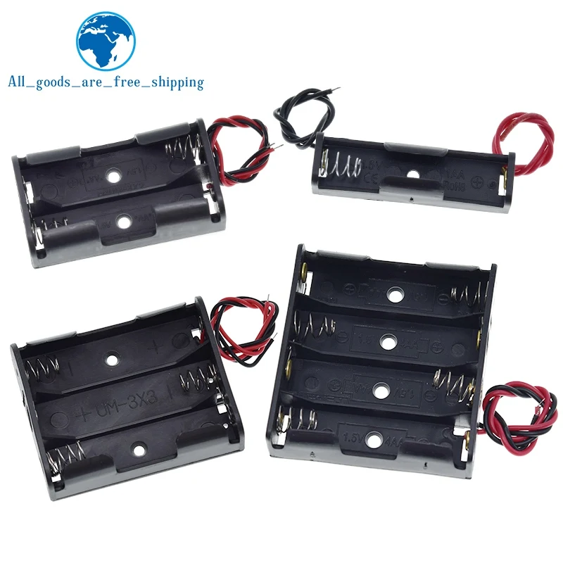 Контейнер для хранения батарей размера АА 1 шт. держатель 5 размеров с 2 3 4 слотами