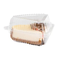 100pcs cake box plastic pie sandwich cake pizza box snack pastry transparent container cake case