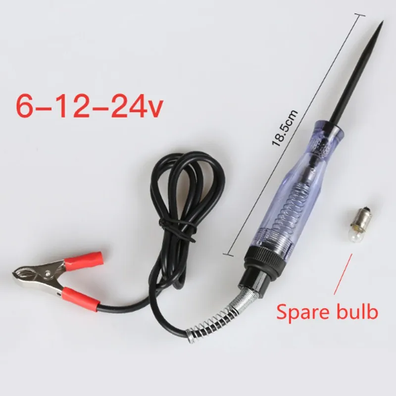 6V 12V 24V LED Car Battery Electric Voltage Detector Tester Auto Circuit Board Test Pen 6 12 24 V Volt Meter Pencil