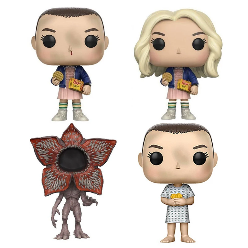 Аниме странные вещи 9 см ПВХ Фигурки игрушки Eleven с Eggos Demogorgon коллекционные игрушки модель игрушки для рождественских подарков