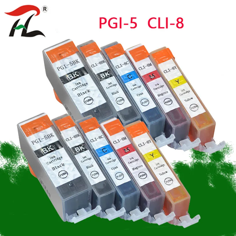 Совместимый картридж для замены Canon PGI5 CLI8 PGI-5 CLI-8 PIXMA IP 4200 4300 4500 5200 5300 6600 6700D принтер |