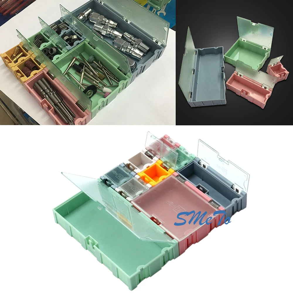 9 шт./компл. SMD SMT фотоемкость искусственная компактная коробка для хранения