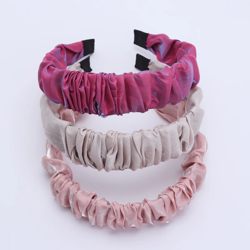 

1PC New Women Satin Hairbands High Quality Headbands Fashion Hair Hoop Hair Accessories Hair Bands