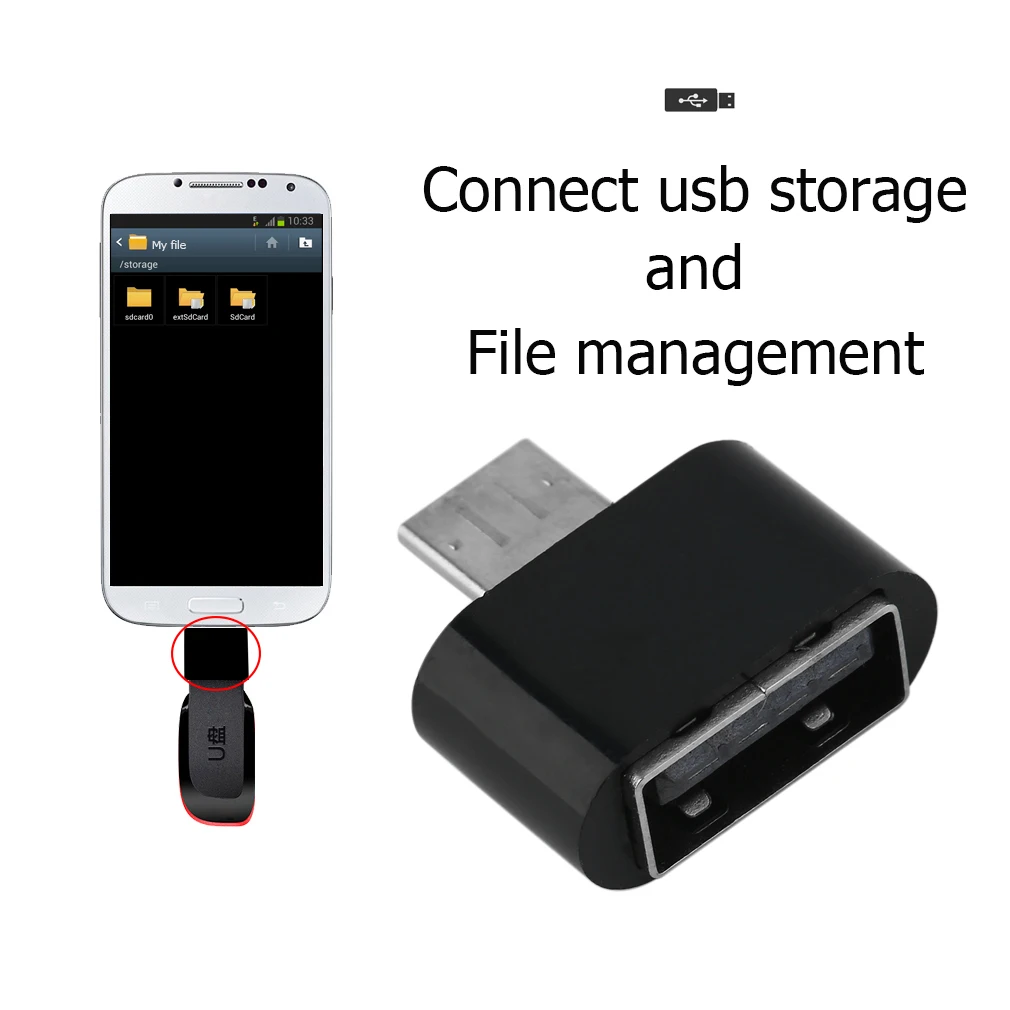 Мини Micro USB Мужской к 2 0 Женский адаптер OTG конвертер для Android Phone Tablet PC подключение U