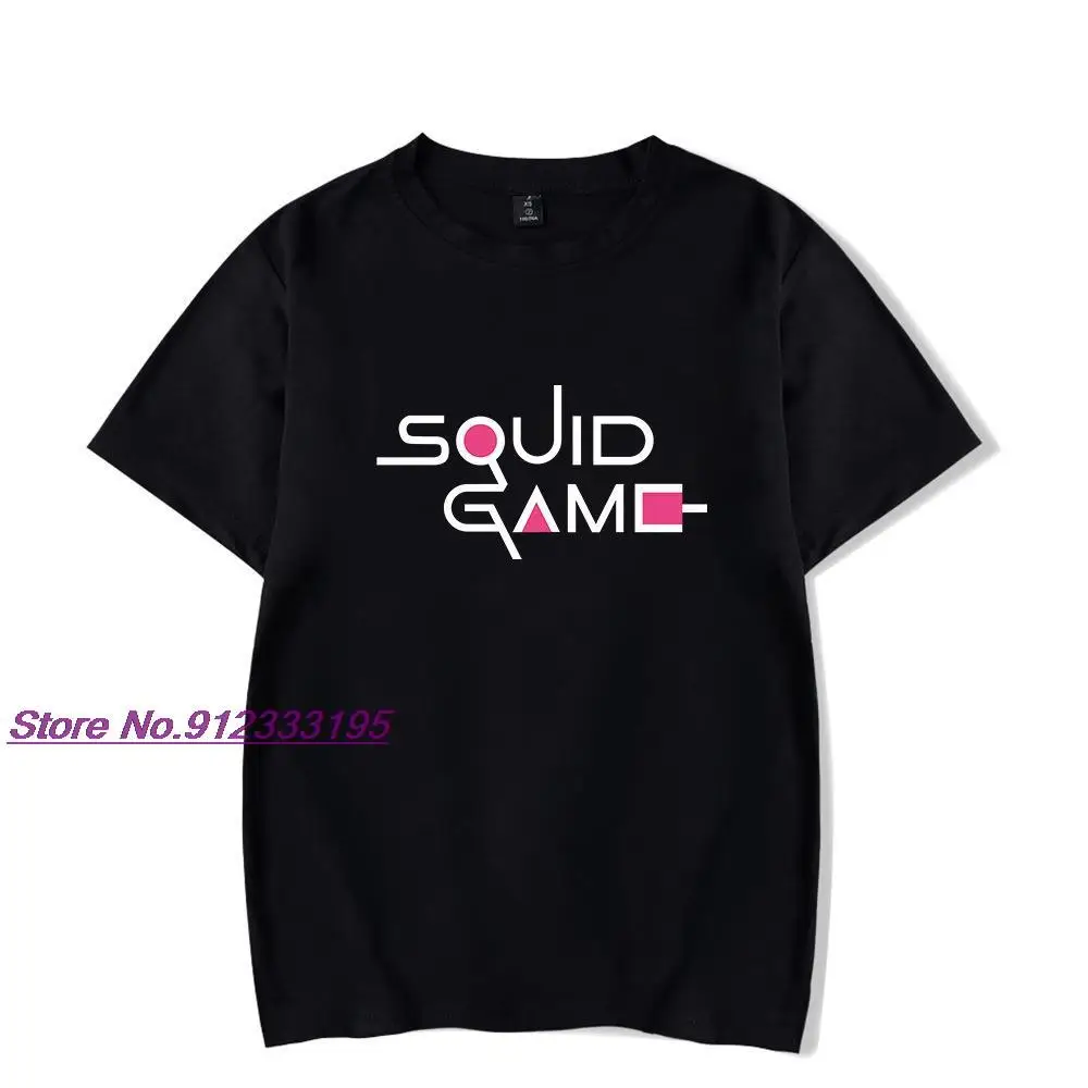 

Tshirt Men/women Squid Game Hot Fashion Hip Hop Streetwear Squid Game 456 Plus Size Squid Game Men's tshirt