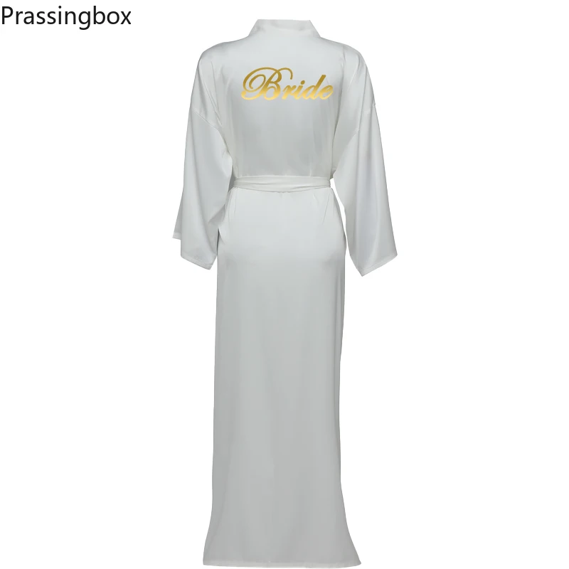 Silk Satin Long Robes Long Sleeve Dusty Green Custom Bridesmaid Robes Bride Robe Women Long Wedding Bathrobe and Homewear