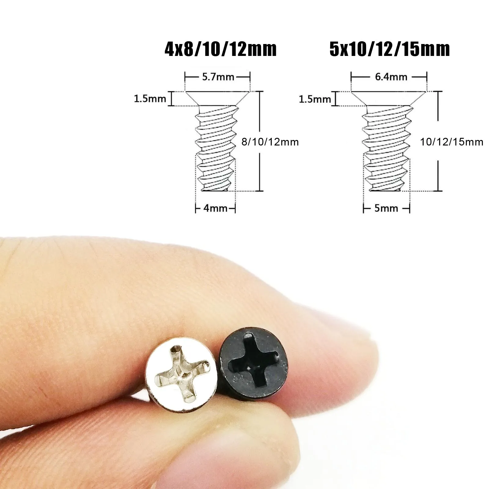 25pcs KB4*8/10/12mm KB5*10/12/15mm DIY Computer PC Case Cooler Cooling Fan Heat Dissipation Phillips Head Mount Fix Repair Screw - купить по