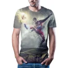 Новинка 2020, футболка для футбола, Мужская футболка с 3D крутым принтом, летняя мужская футболка, повседневная мужская футболка для футбола