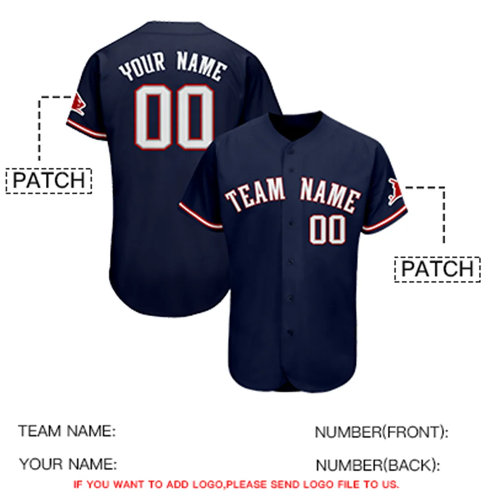 Custom Baseball Jersey Printing Make Your Own Shirts Personalized Team Uniform Softball Game Training Shirt For Men/Children