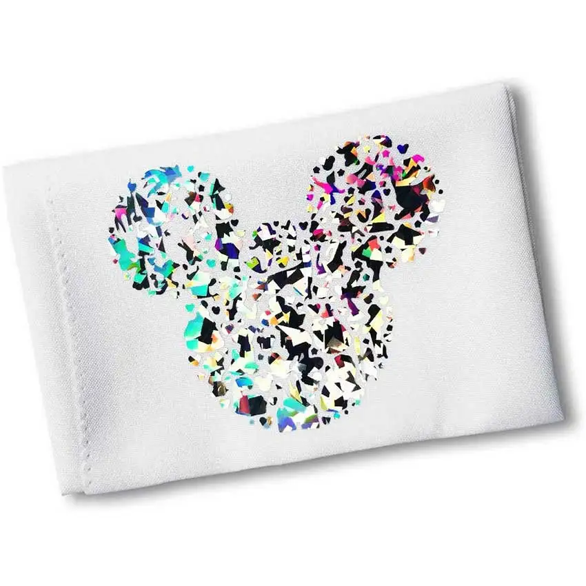 Термотрансферная виниловая голограмма алмазная пленка HTV для самостоятельного