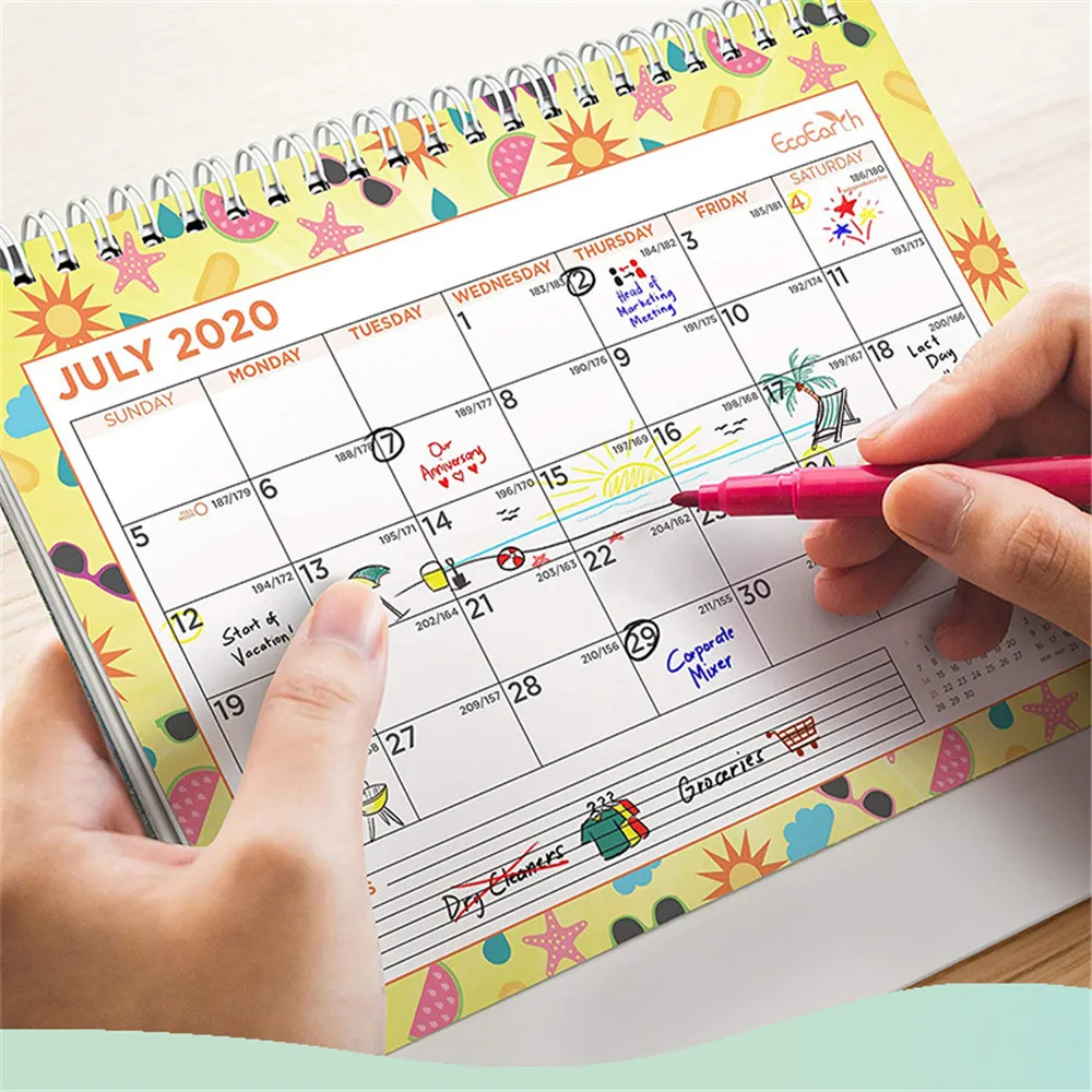 

Simple Flowers Desk Calendar Monthly Calendar 2021 2022 Agenda Planner Schedule Organizer Desktop Accessories Office Supplies