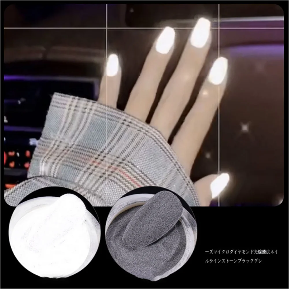 

1 Box Shiny Night Glow Luminous Pure Color Nail Art Glitter Powder Fashion Nightclub Disco Bar Diy Decoration