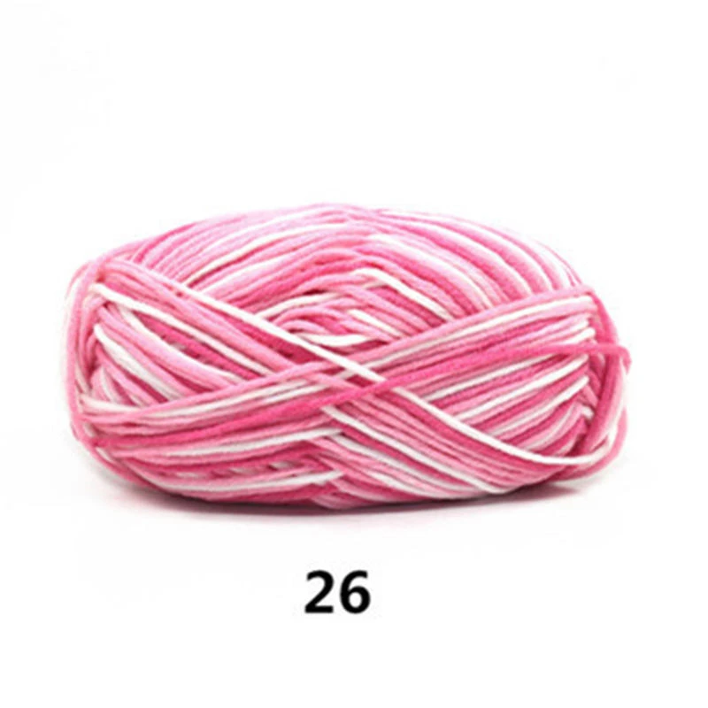 A26 12pcs 12 шт. необычная пряжа смешанных цветов, меланжевые нити, хлопок, смешанная пряжа, красивый свитер для ручного вязания - Цвет: A26 12pcs