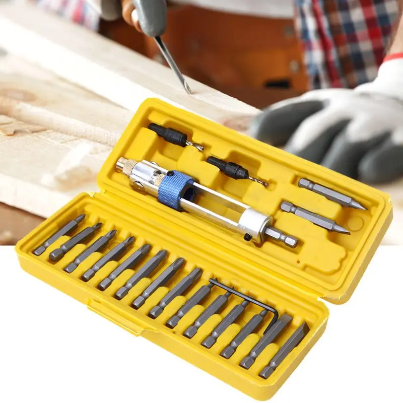 

20 Pcs Swap Drill Bit Drill Driver Swivel Head Quick-change Driving Repair Tools Set Multipurpose Machine Repair Hand Tools Part