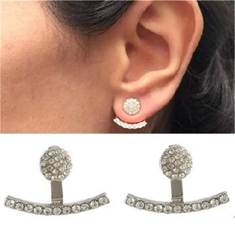 LUSION трендовые серьги гвоздики с кристаллами в стиле панк 2019 новые для женщин