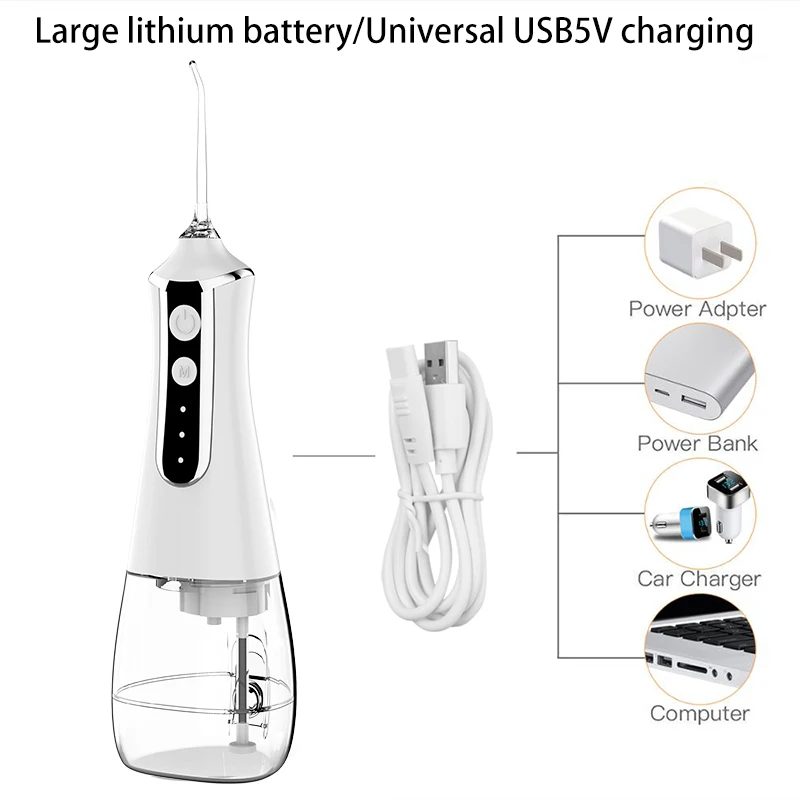Портативный ирригатор для полости рта Xiaomi с зарядкой от USB водой