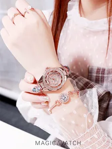 Женские наручные часы со стразами, золотыеСеребристые часы со стразами из нержавеющей стали, 2020