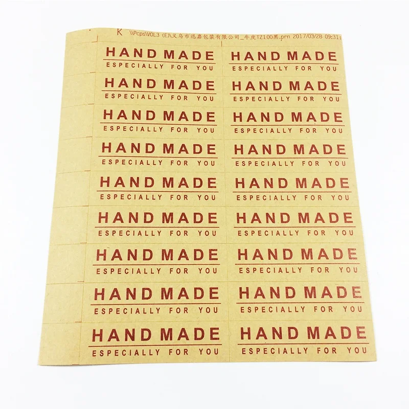 

160 Pcs/lot Handmade ESPECIALLY FOR YOU Sticker Kraft Label Sticker DIY Hand Made For Gift Cake Baking Sealing Sticker
