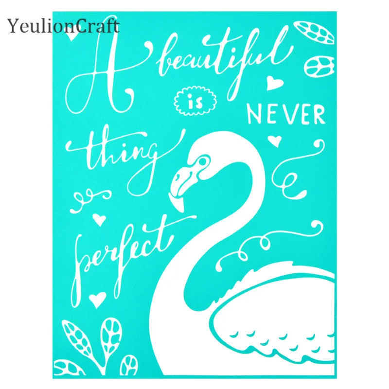 Chzimade мультяшный самоклеящийся трафарет для шелкографии сетчатые переводы 21x28 см