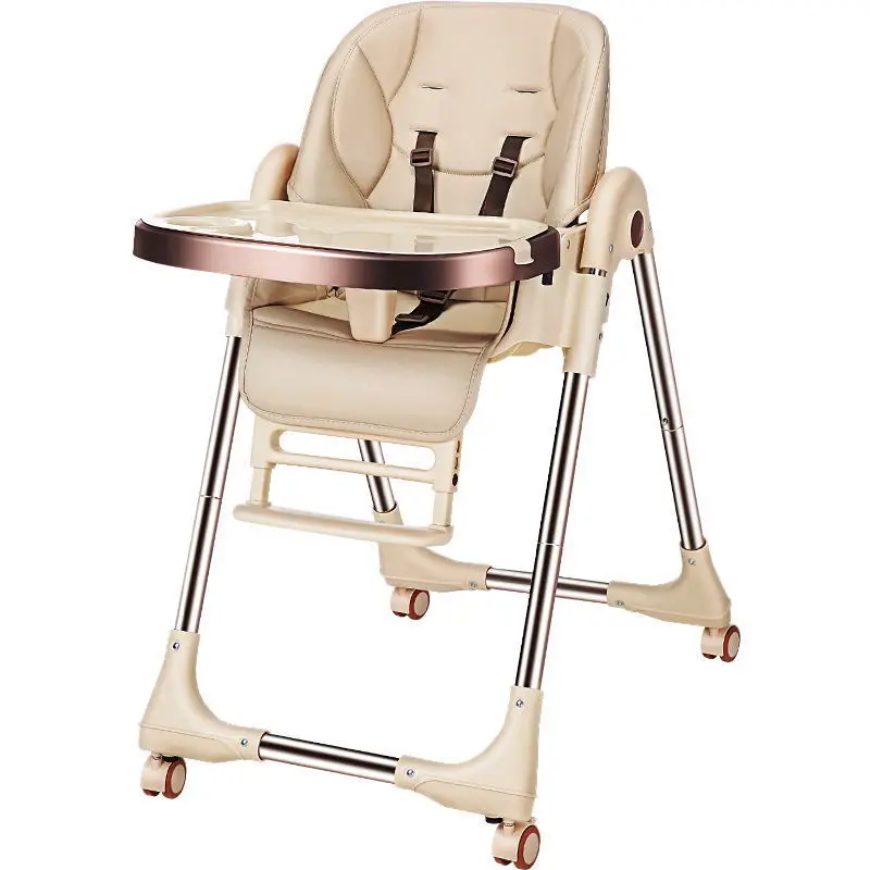 

Baby Shining Muti-function Baby High Chair Kid Feeding Chair Foldable Dining Table Chair Portable Seat Baby Dining Chair 4 Wheel