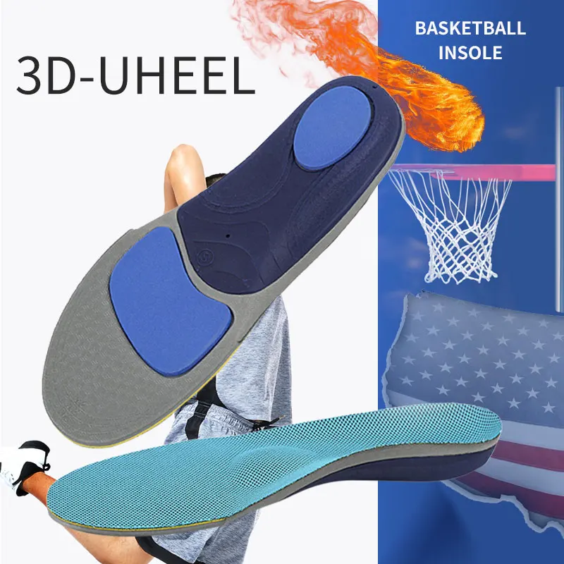 Orthopedic Shoe Sole Insoles For Feet Men/Women Relief Pain Cushion Flat Feet Arch Support Breathable Basketball  Sport Insole