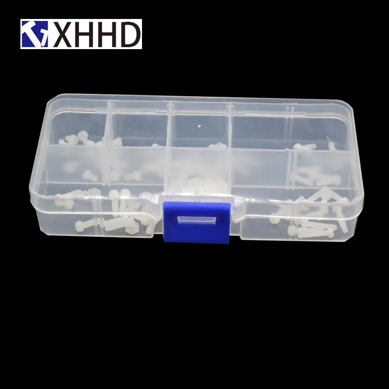 Белый Нейлоновый винт с круглой головкой M2.5 пластиковые шестигранные винты в