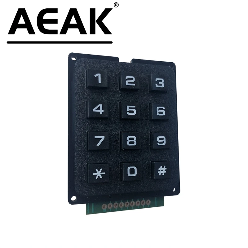 12 клавишная мембранная клавиатура 4x3 матричная матрица мембранный переключатель