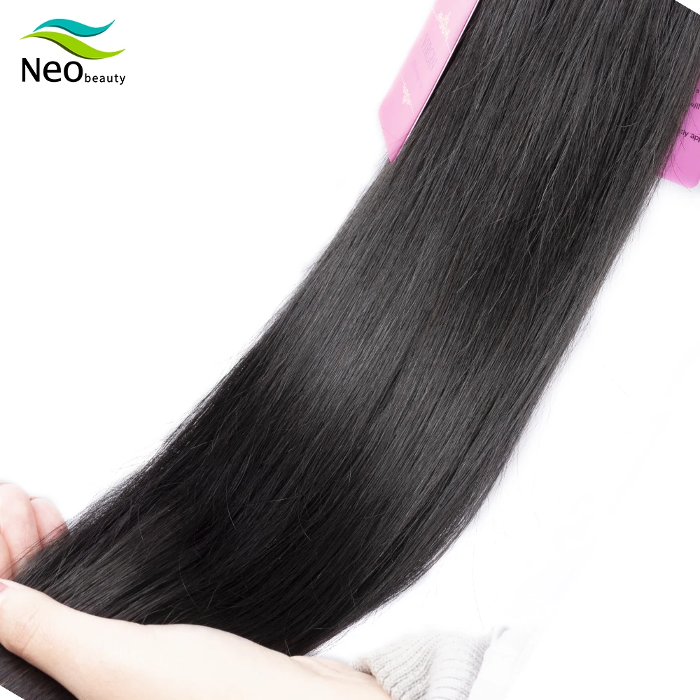 Бразильские натуральные волосы 10 А прямые пряди с выравненной кутикулой 3