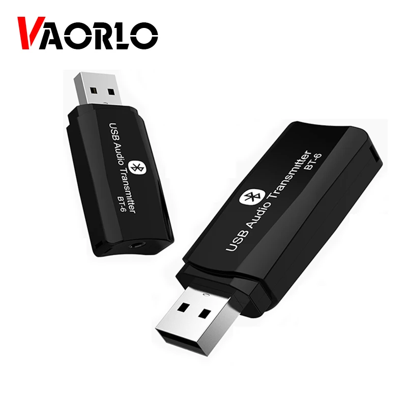 VAORLO USB Bluetooth передатчик для ПК ТВ 3 5 мм AUX разъем 0 bluetooth приемник автомобиля мини